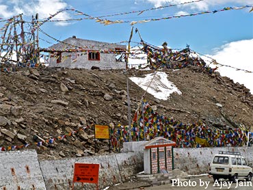 Khardung La is the highest motorable road in Ladakh.