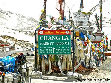 ChangLa is the second highest pass at 17,586 feet
