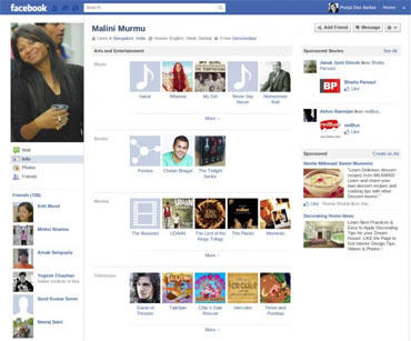 A snapshot of Malini Murmu's Facebook page