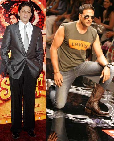 Shah Rukh Khan and Akshay Kumar