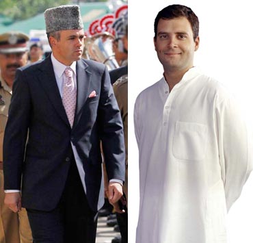 Omar Abdullah and Rahul Gandhi