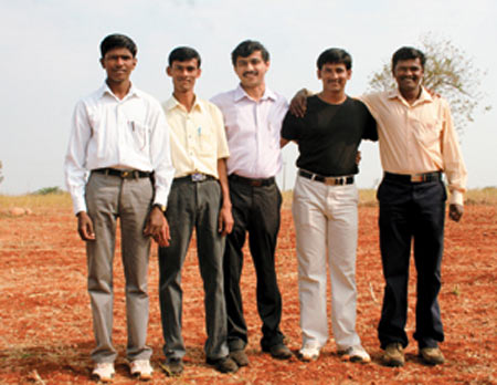 Ramesh with his group of friends