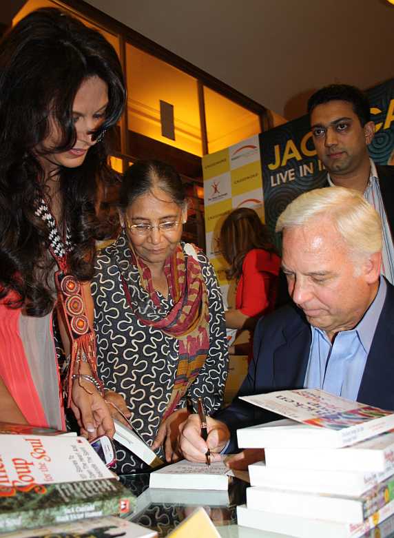 Jack canfield signing books