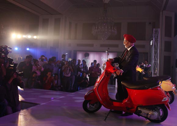 Piaggio Vehicles India Limited Chairman and Managing Director Ravi Chopra at the launch of Vespa LX 125 in Mumbai