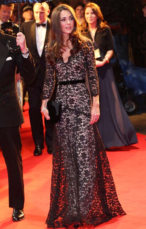 Catherine, Duchess of Cambridge attends the UK premiere of War Horse at Odeon Leicester Square on January 8, 2012 in London, England