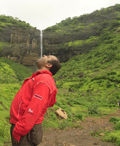Swallowing a waterfall!