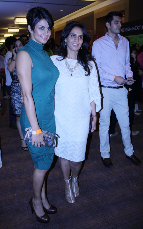 Gul Panag and Anita Dongre at Lakme Fashion Week, Mumbai