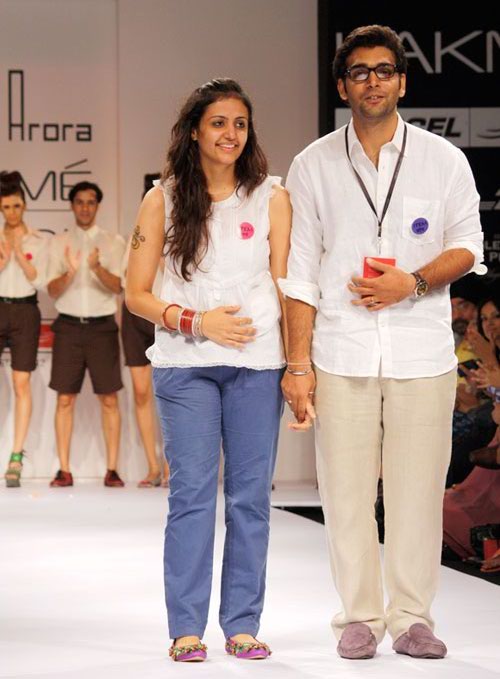 Rohan Arora (right) with an unidentified colleague