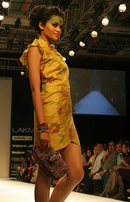 A model in a Deepika Govind creation