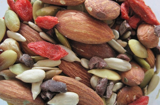 Nuts and seeds provide protein and heart-healthy unsaturated fat