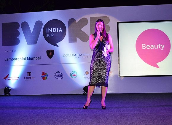 Lara Dutta speaks at EVOKE 2012 in Mumbai on December 6, 2012