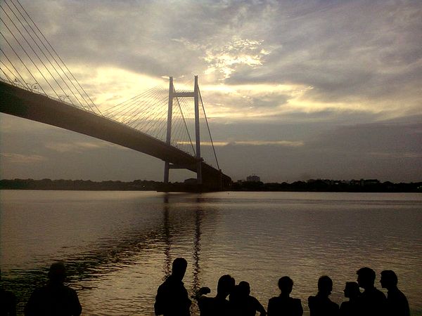 The Vidyasagar Setu over the River Hooghly, Kolkata