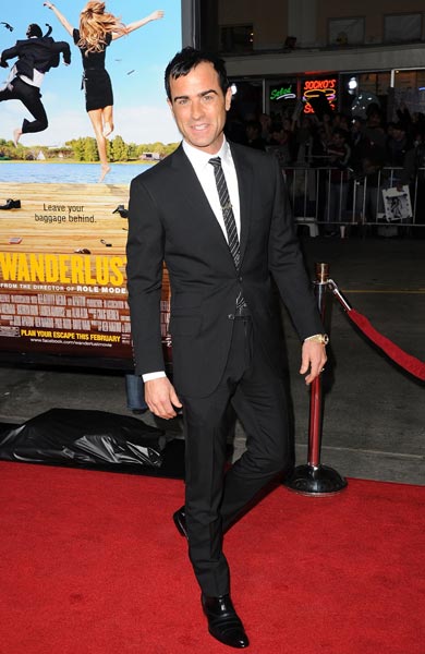 Justin Theroux at the premiere of Wanderlust at Mann Village Theatre in Westwood, California