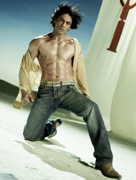 Past 40 it's very difficult to develop a six-pack, but SRK did it