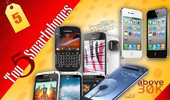 Best smartphones 2012 over Rs 30,000