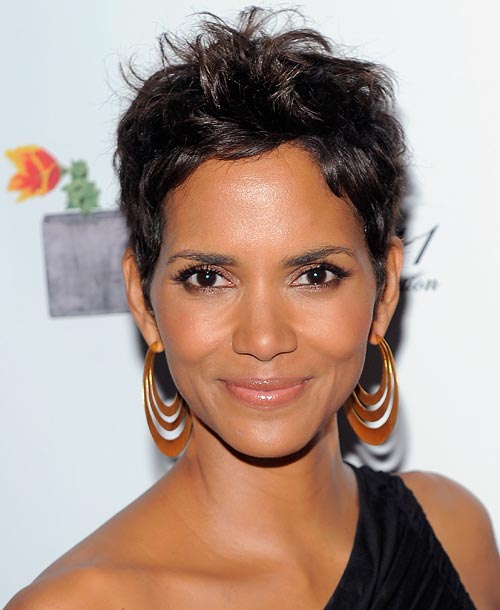 Going supershort like Halle Berry isn't going to improve the thickness of your hair