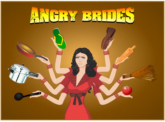 Forget Angry Birds. Now you can play Angry Brides