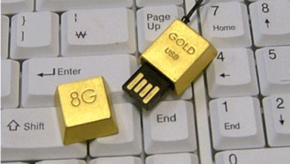 24K Gold USB Drive