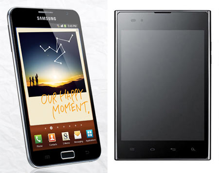 Smartphone war: LG Optimus Vu vs Samsung Galaxy Note