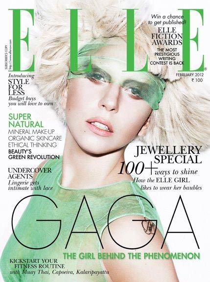 Lady Gaga on the cover of Elle India