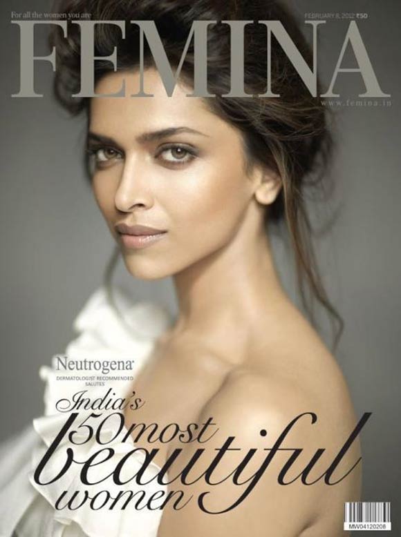 Deepika Padukone on the cover of Femina