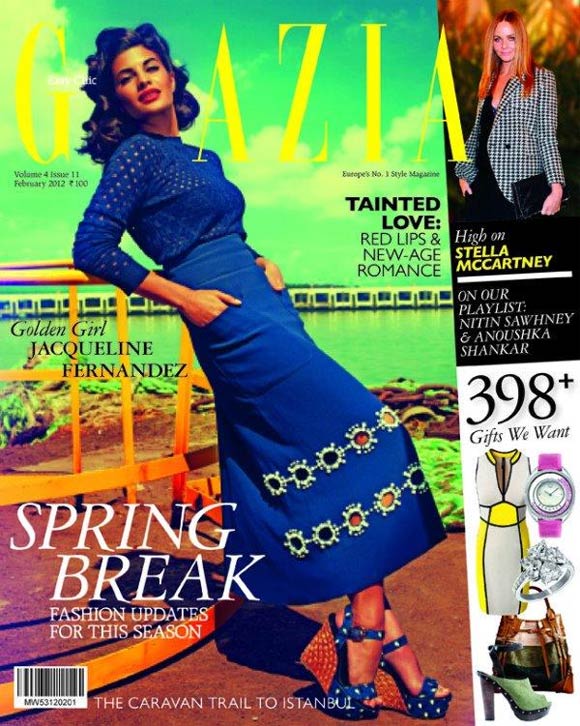Jacqueline Fernandez on the cover of Grazia India