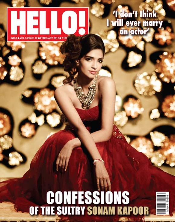 Sonam Kapoor on the cover of Hello India