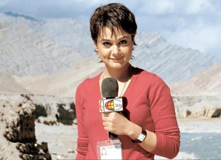 Preity Zinta's iconic short-haired do in Lakshya, styled by Adhuna Akhtar