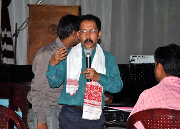 Uddhab Bharali addresses a seminar on innovation and intellectual property in Guwahati