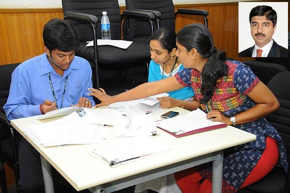 IIT graduates induction programme in Chennai, Tamil Nadu and (inset) Shankar