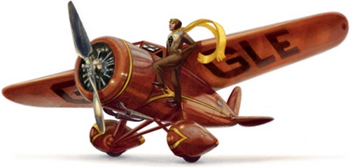Amelia Earhart: Google doodles on the aviatrix's birthday
