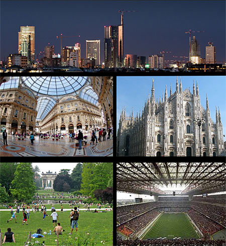 Collage of Milan City