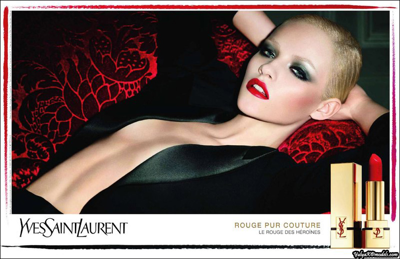 A  Yves Saint Laurent cosmetics ad campaign