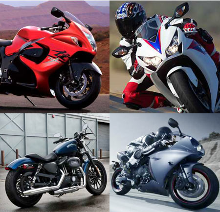 A collage of some fo the top 10 superbikes featured in this article