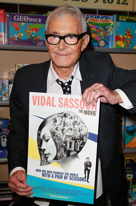 Hairstylist Vidal Sassoon attends the 'Vidal Sassoon: The Movie' event at Barnes & Noble on September 6, 2011 in Santa Monica, California