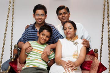 Rohan with his family