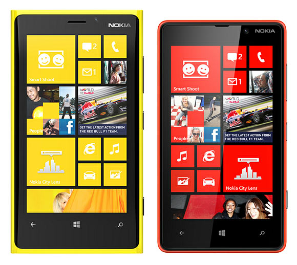 Nokia Lumia 920 amd 820