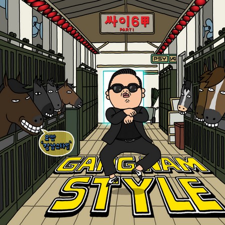 Cover of Psy's overnight hit single Gangnam Style