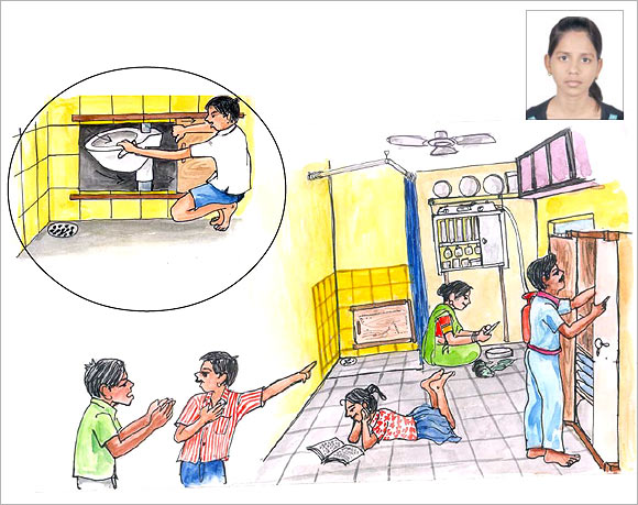 An artist's impression of the pot by Shweta Verma (inset)