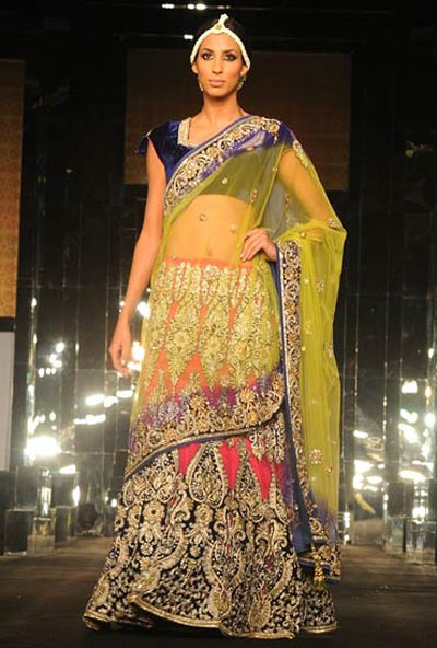 If you're petite, short cholis are perfect -- and lehengas should also have seemingly less flare
