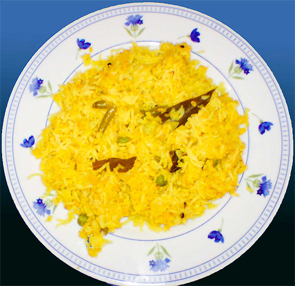 Khichuri (Rice and lentil Bengali casserole)