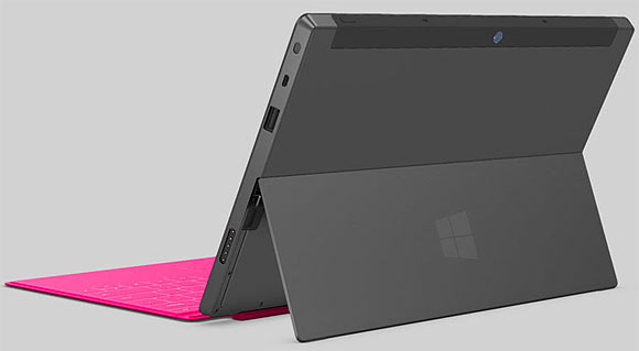 Surface offers a built-in kickstand