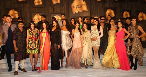 Designers and their muses at the Blenders Pride Fashion Tour 2012 preview
