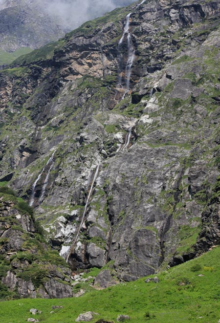 Waterfalls along the route present a mesmerising spectacle.