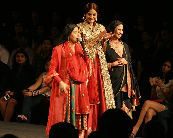 Zila Khan, a model and Leena Singh