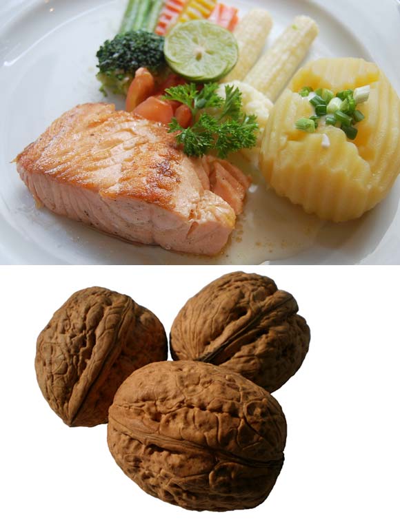 Fish and walnuts