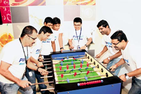 PayPal techies take time off from rigours of product development to play and relax