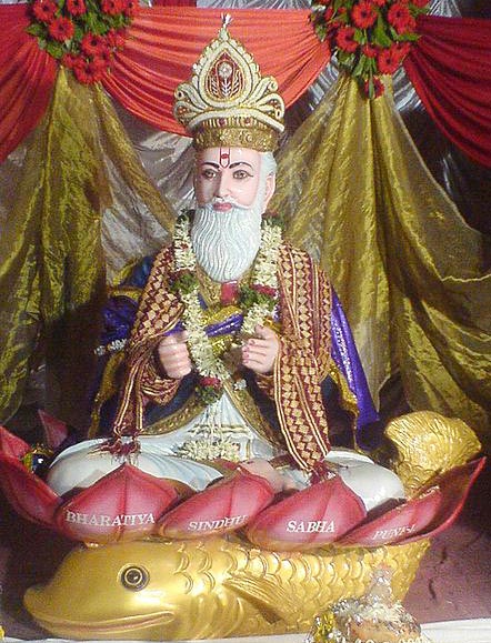 An idol of the Jhulelal is worshipped on this day