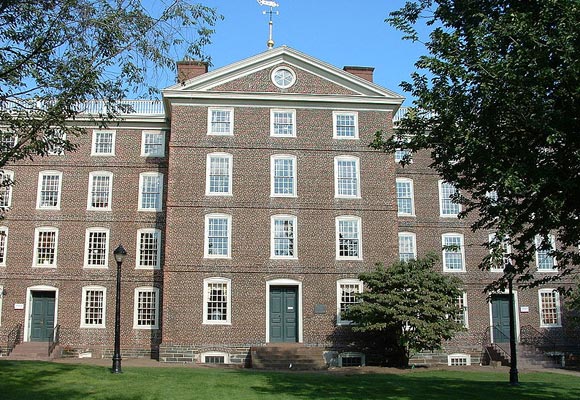 University Hall, one of the oldest buildings in the Brown University campus