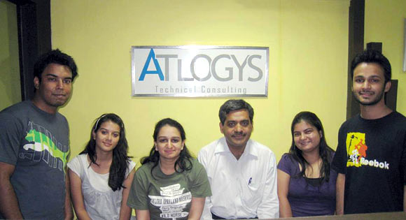 Ritika (third from left) with her team